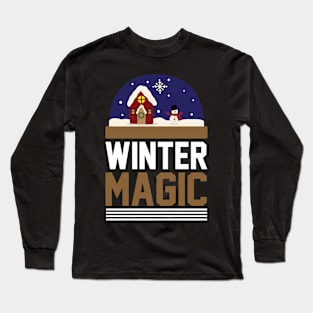 Winter Magic T Shirt For Women Men Long Sleeve T-Shirt